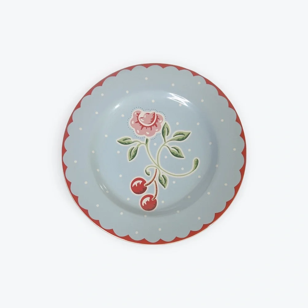 Set of 4 Mary‎ Engelbreit Cherry Blossom Dessert Plates by Sakura